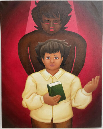 The Outcast - oil on canvas - 20" x 16"